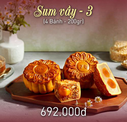 HỘP 4 BÁNH TRUNG THU GIVRAL SUM VẦY 3